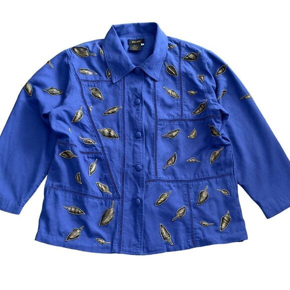 BALA BALA Vintage 💯% Gold Leaf Embroidered 2-PC Pants Set XLARGE - Picture 4 of 16